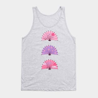 Pink and purple Japanese fans Tank Top